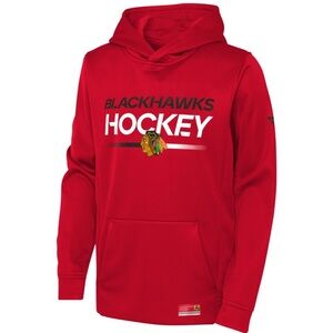 Fanatics Blackhawks Red Hoodie, youth band